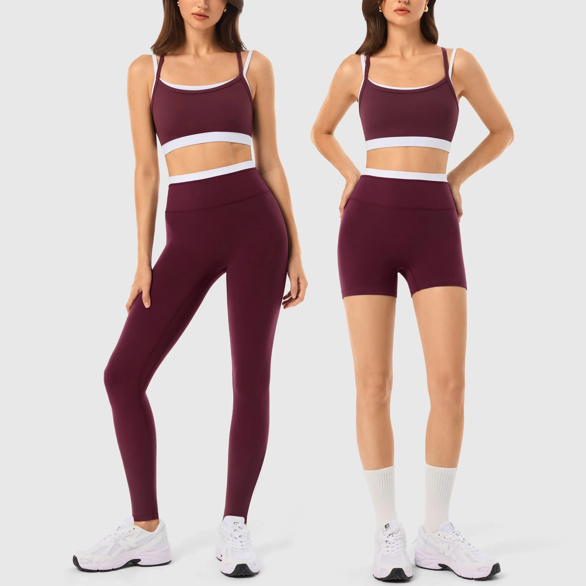 INNO MINT Women'S 2-Piece Matching Workout Set, Women'S Clothes with Seamless Yoga Leggings & Padded Sports Bra for Gym Athletic Use, Two Piece Sets