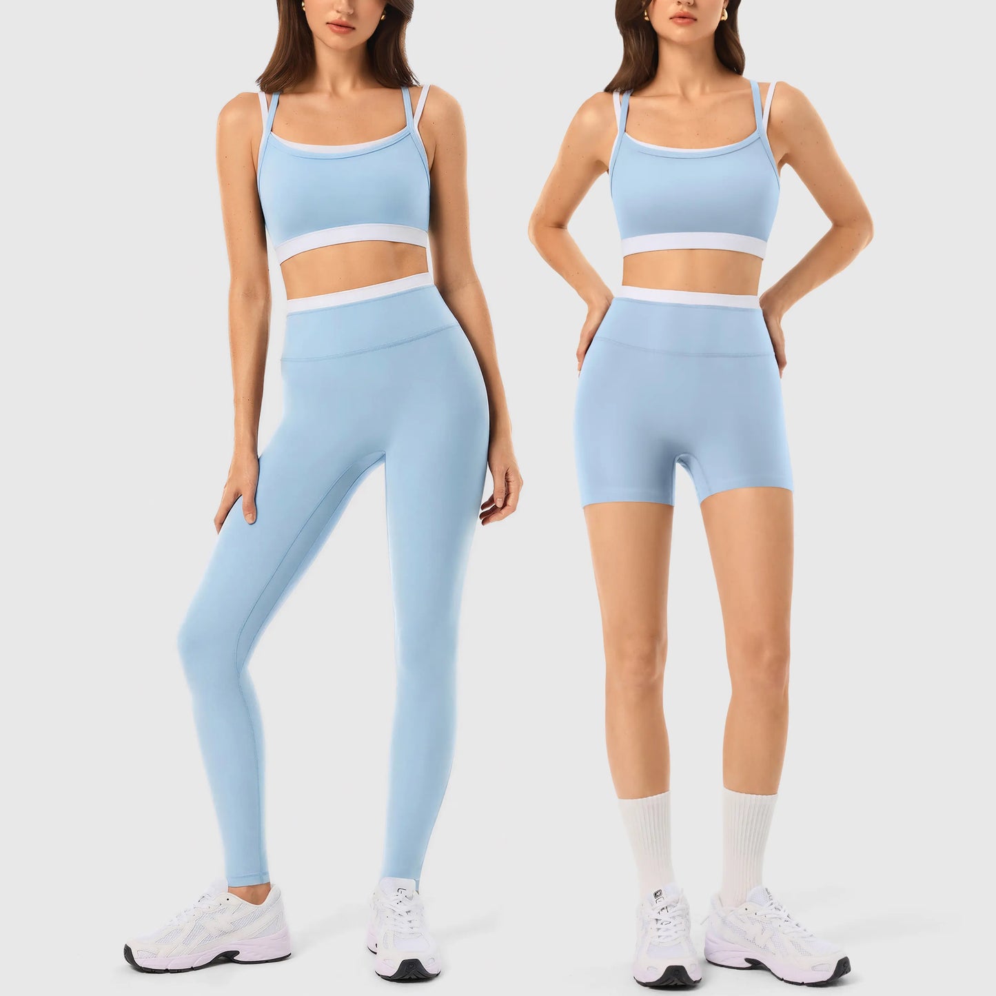 INNO MINT Women'S 2-Piece Matching Workout Set, Women'S Clothes with Seamless Yoga Leggings & Padded Sports Bra for Gym Athletic Use, Two Piece Sets