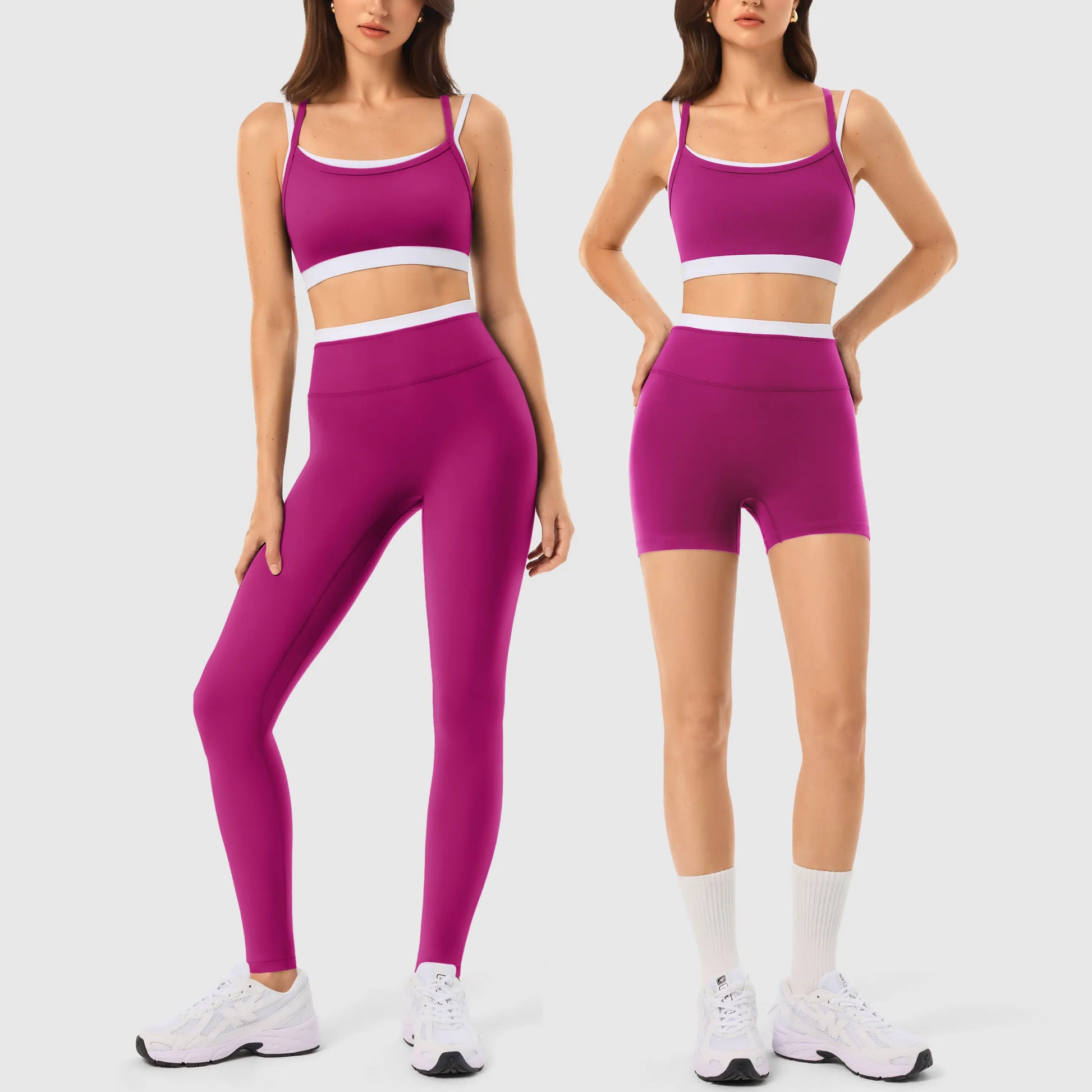INNO MINT Women'S 2-Piece Matching Workout Set, Women'S Clothes with Seamless Yoga Leggings & Padded Sports Bra for Gym Athletic Use, Two Piece Sets