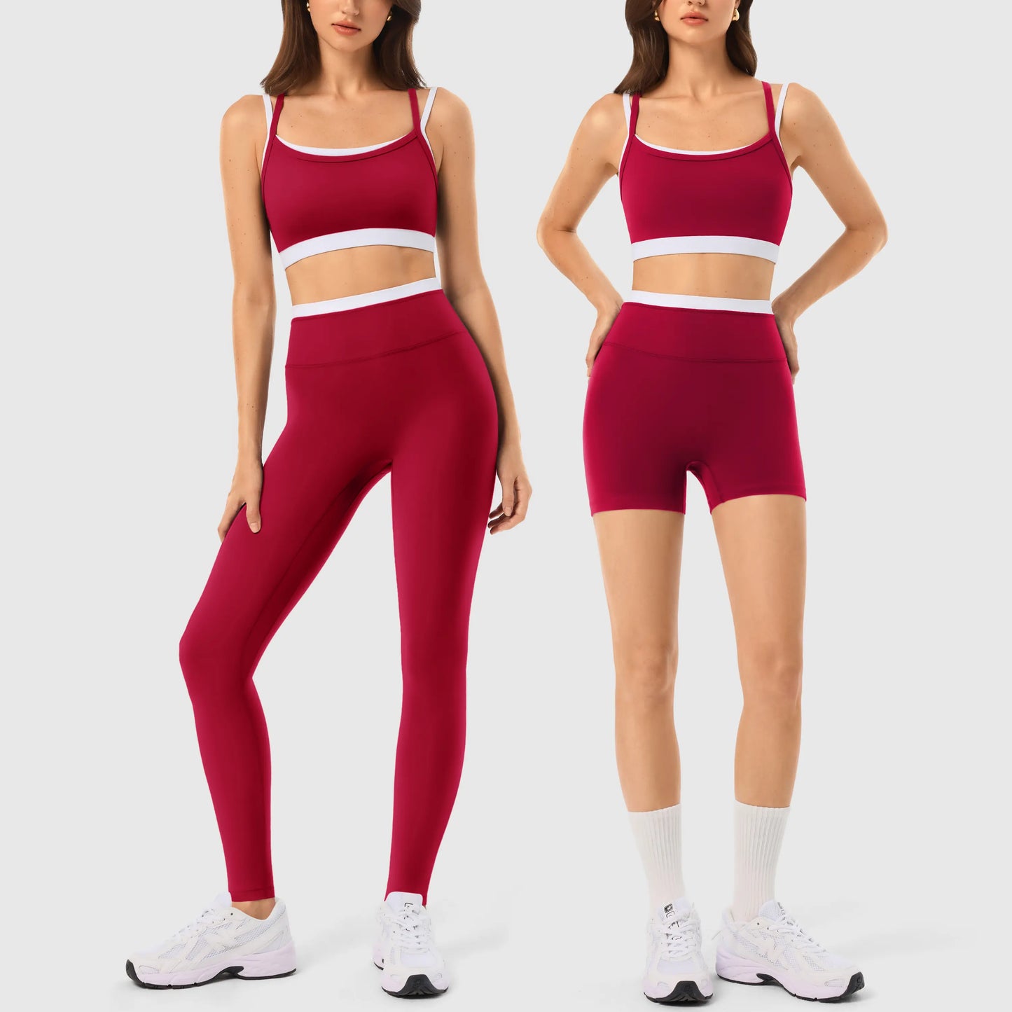 INNO MINT Women'S 2-Piece Matching Workout Set, Women'S Clothes with Seamless Yoga Leggings & Padded Sports Bra for Gym Athletic Use, Two Piece Sets