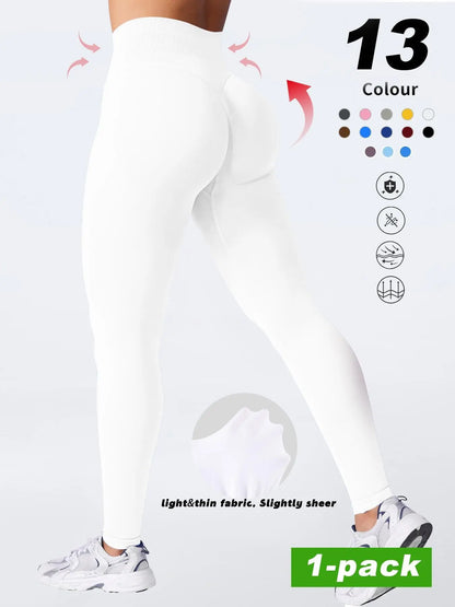 Women'S High-Waisted Gym Yoga Pants, Soft Breathable Sportswear, Ideal for Fitness & Daily Wear, Available in Leggings Activewear