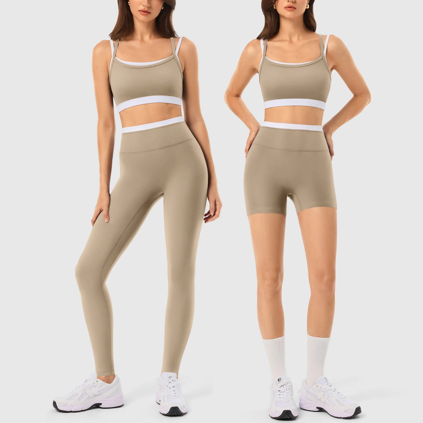 INNO MINT Women'S 2-Piece Matching Workout Set, Women'S Clothes with Seamless Yoga Leggings & Padded Sports Bra for Gym Athletic Use, Two Piece Sets