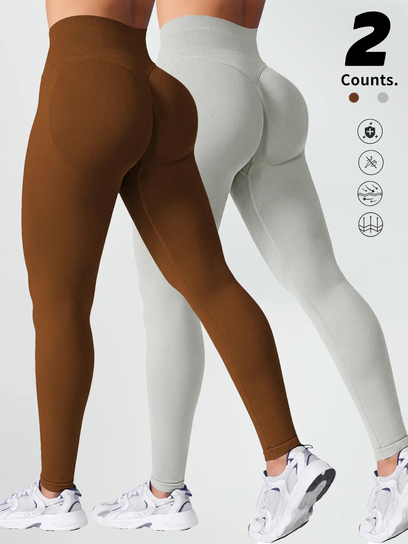 Women'S High-Waisted Gym Yoga Pants, Soft Breathable Sportswear, Ideal for Fitness & Daily Wear, Available in Leggings Activewear