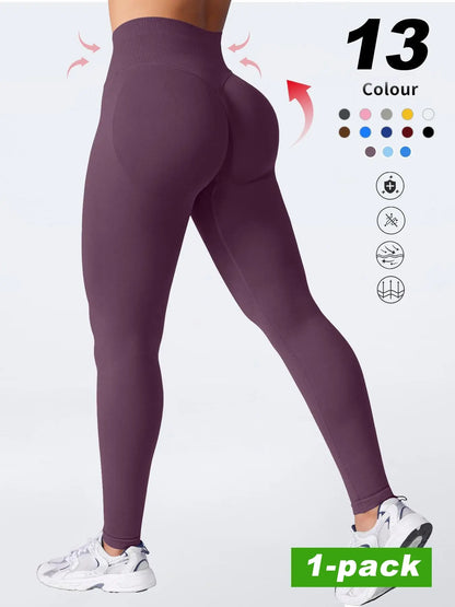 Women'S High-Waisted Gym Yoga Pants, Soft Breathable Sportswear, Ideal for Fitness & Daily Wear, Available in Leggings Activewear
