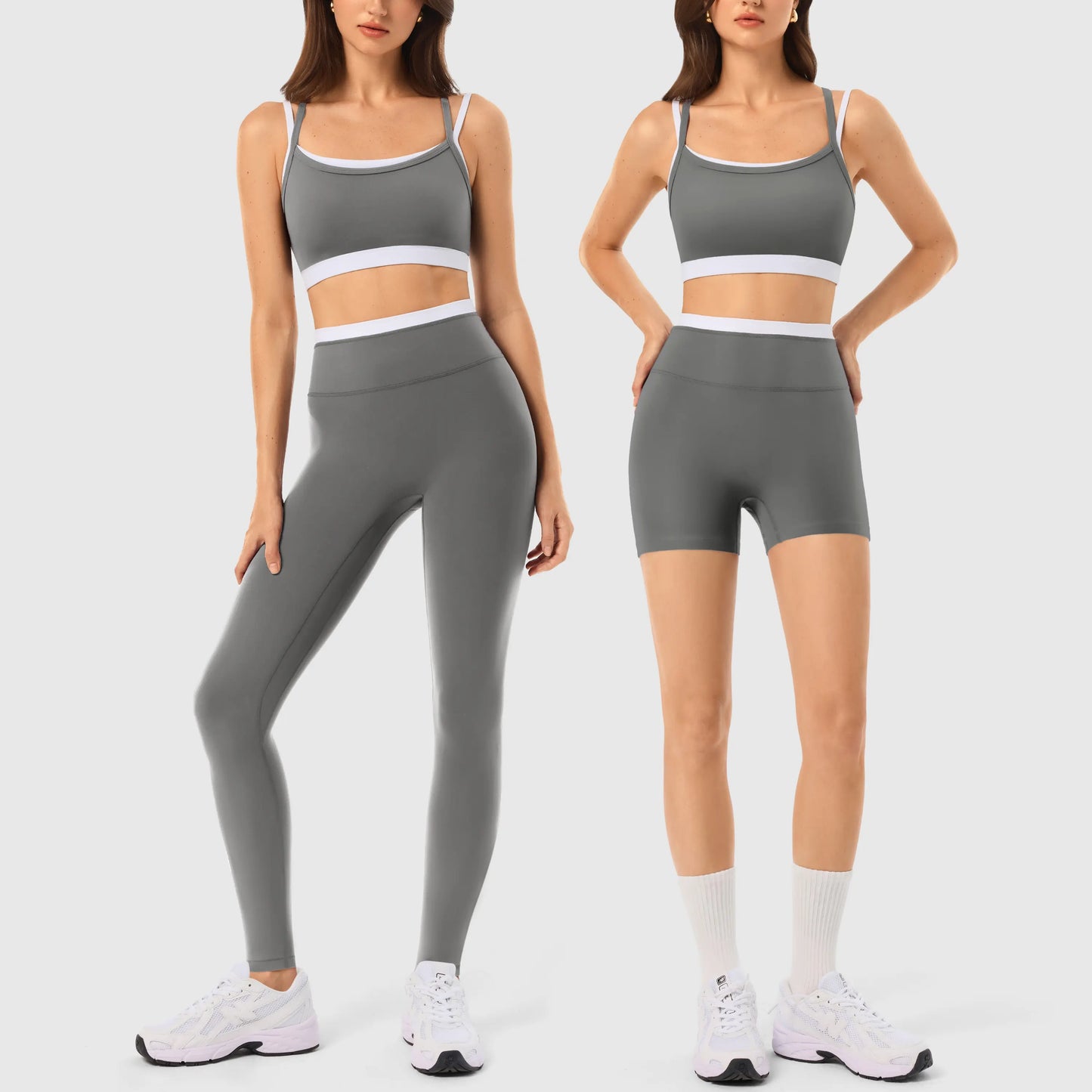 INNO MINT Women'S 2-Piece Matching Workout Set, Women'S Clothes with Seamless Yoga Leggings & Padded Sports Bra for Gym Athletic Use, Two Piece Sets