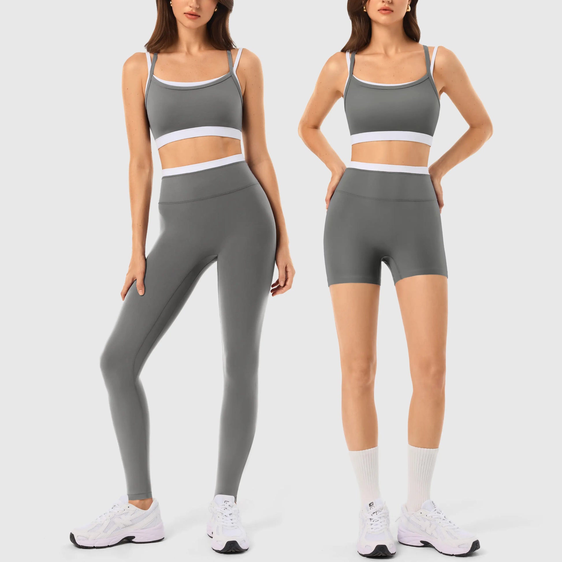 INNO MINT Women'S 2-Piece Matching Workout Set, Women'S Clothes with Seamless Yoga Leggings & Padded Sports Bra for Gym Athletic Use, Two Piece Sets