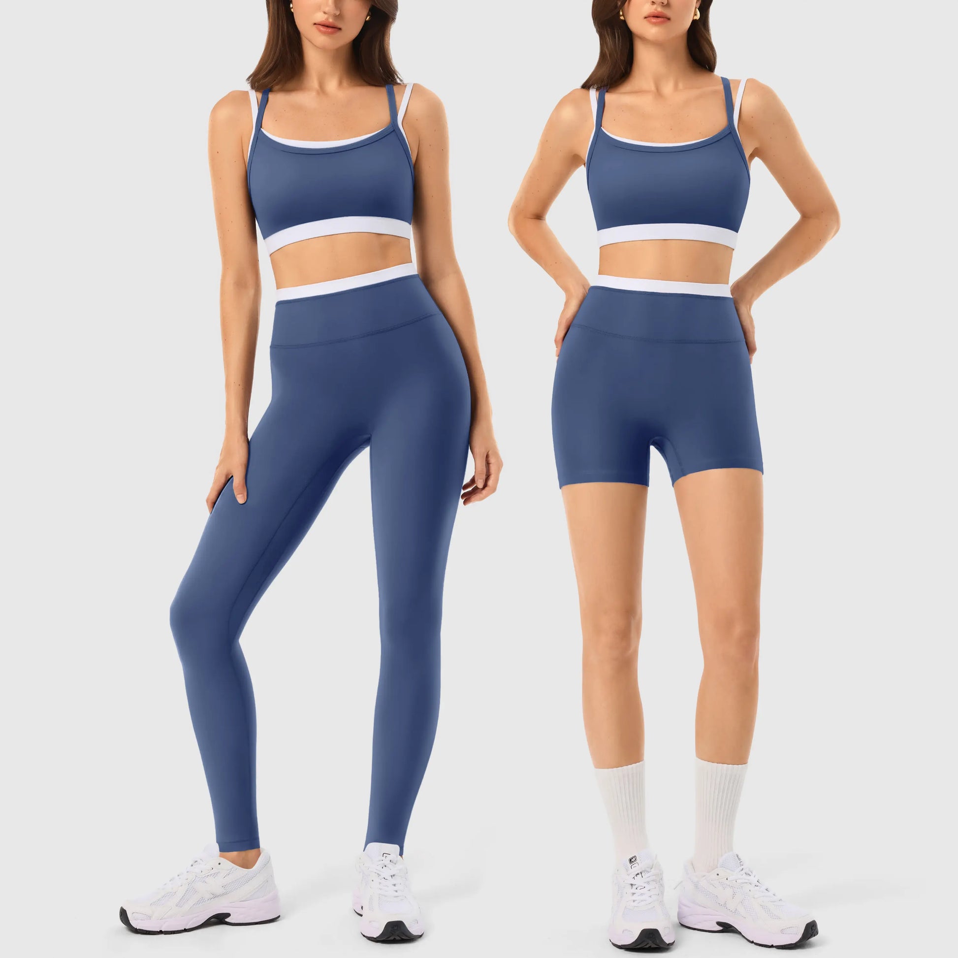INNO MINT Women'S 2-Piece Matching Workout Set, Women'S Clothes with Seamless Yoga Leggings & Padded Sports Bra for Gym Athletic Use, Two Piece Sets