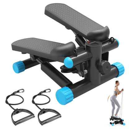Mini Stepper for Exercise at Home, Stair Stepper Machine with Resistance Bands, Compact Cardio Step Machine, Adjustable Workout Equipment for Home Office Small Spaces Home Fitness Equipment