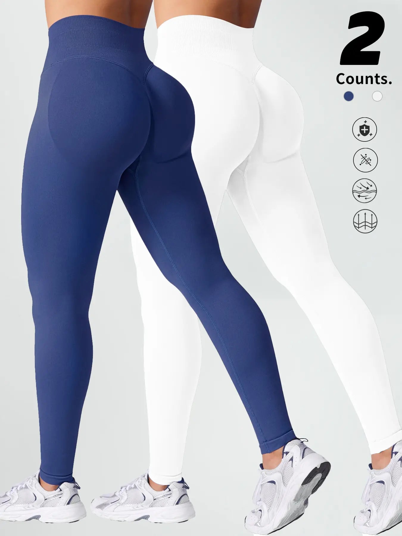 Women'S High-Waisted Gym Yoga Pants, Soft Breathable Sportswear, Ideal for Fitness & Daily Wear, Available in Leggings Activewear