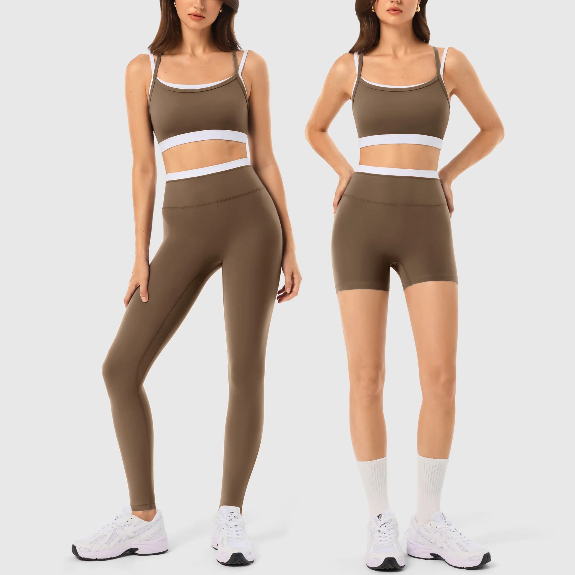 INNO MINT Women'S 2-Piece Matching Workout Set, Women'S Clothes with Seamless Yoga Leggings & Padded Sports Bra for Gym Athletic Use, Two Piece Sets