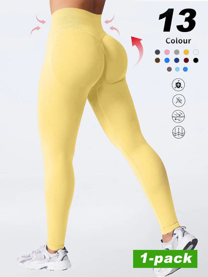 Women'S High-Waisted Gym Yoga Pants, Soft Breathable Sportswear, Ideal for Fitness & Daily Wear, Available in Leggings Activewear